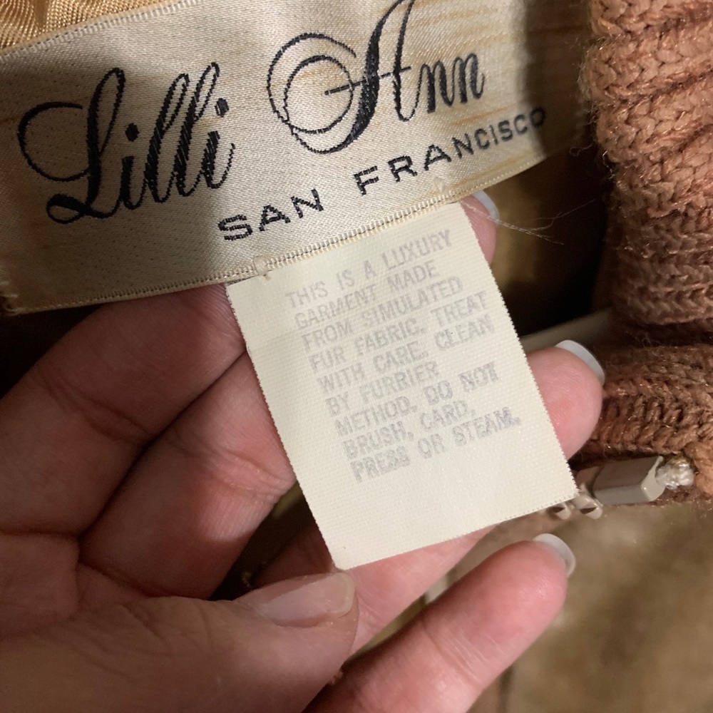 Lilli Ann Faux Fur Bomber Coat - Picture 8 of 11